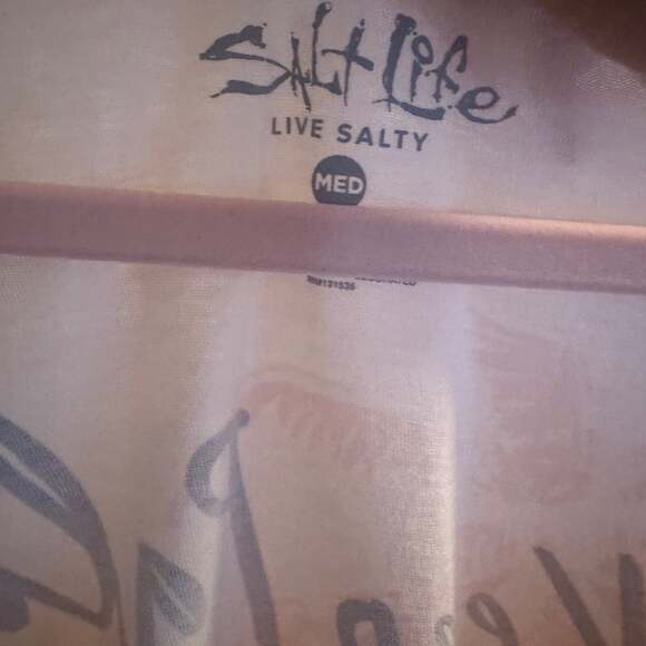 NWOT Salt Life Women's Pink Keep Palm Carry On  Long Sleeve T-Shirt Size M - Picture 5 of 5